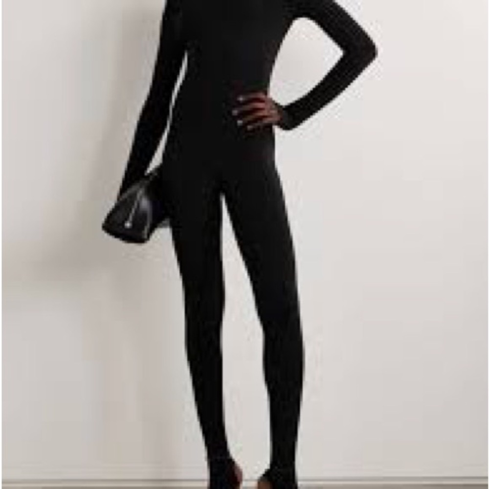 Norma Kamali Black Long Sleeve Jumpsuit